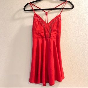 Red Strappy Dress